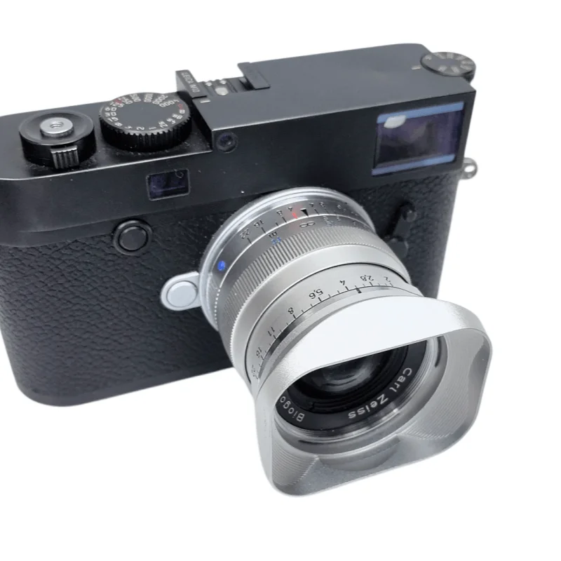 Фото Металлическая квадратная байонетная бленда с крышкой для Carl Zeiss Biogon T* 35mm F/2 ZM / C, Biogon T* 35mm f2.8 ZM / Planar T* 50mm f2 ZM №5