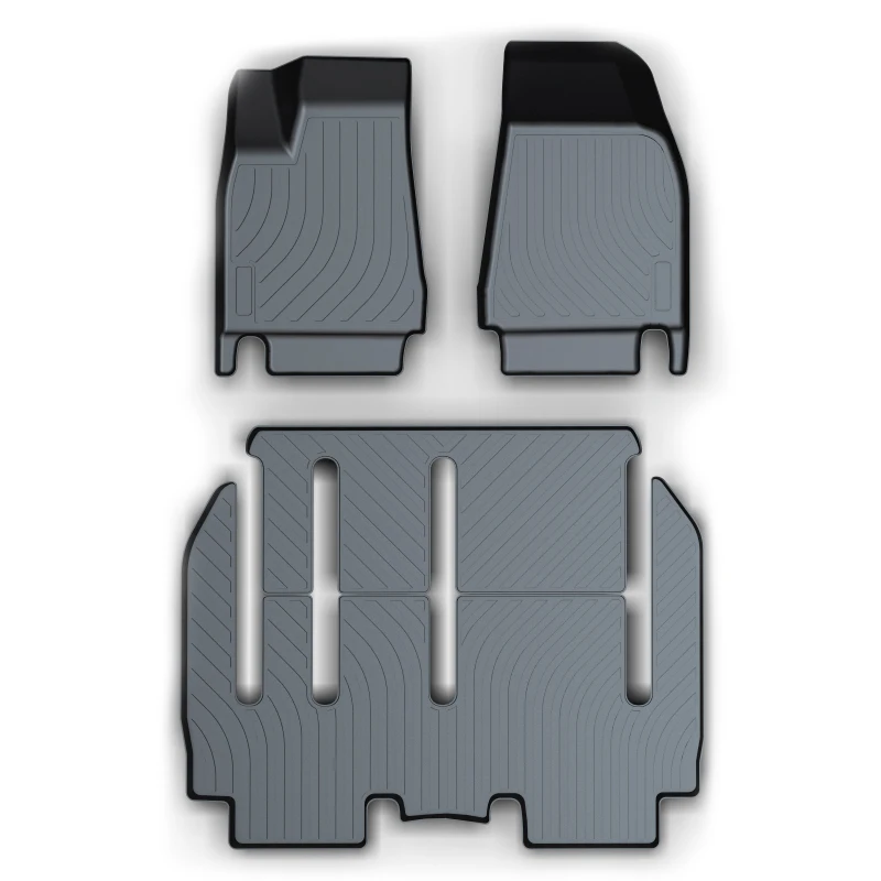 TPE Fuß Matte Wasserdicht Fußmatten Fit Für Tesla Modell X Fuß Pad 7-Seater