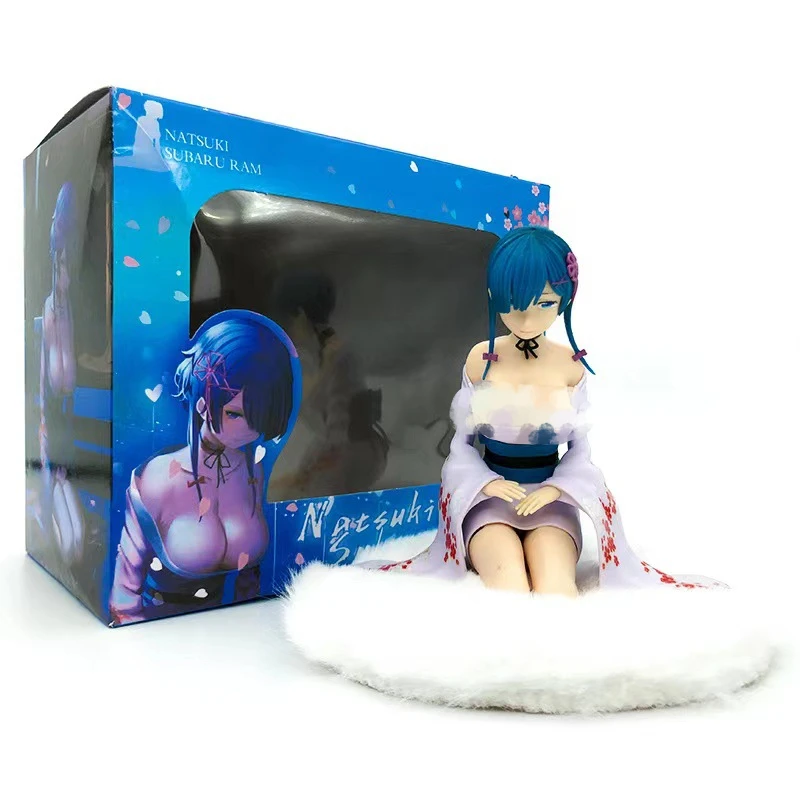 

Doujin Works Anime Re:Life In A Different World From Zero Kawaii Girl Figure Kneeling Position Rem Adult Collection Model Toys