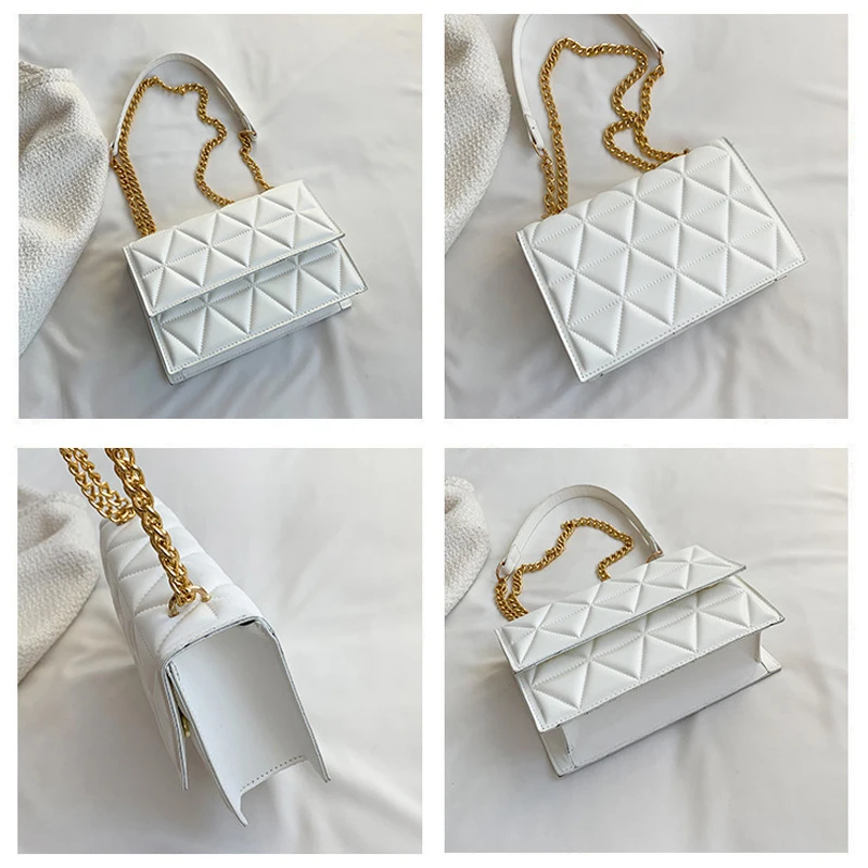 Модная Летняя Женская Сумка Через Плечо С Цепочкой В Клетку