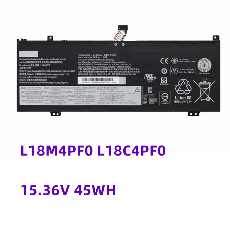 

L18M4PF0 L18C4PF0 15.36V 45WH Laptop Battery For Lenovo ThinkBook 13S 14S 13S-IWL 13S-20R90071GE 14S-IWL 14S-20RM0009US L18D4PF0