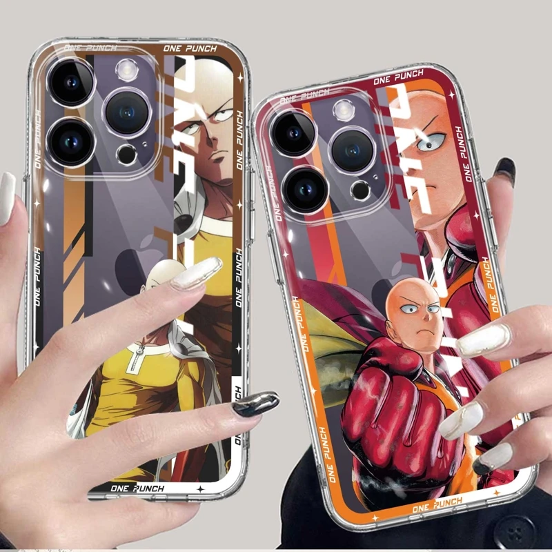 

One Punch Man Anime Japanese For Apple iPhone 14 Pro Max 11 12 XR 13 XS X Mini 12mini 13mini Capinha Coque Case