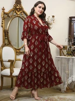 toleen women plus size large maxi dresses elegant party evening 2022 vintage long oversize muslim turkia dubai festival clothing