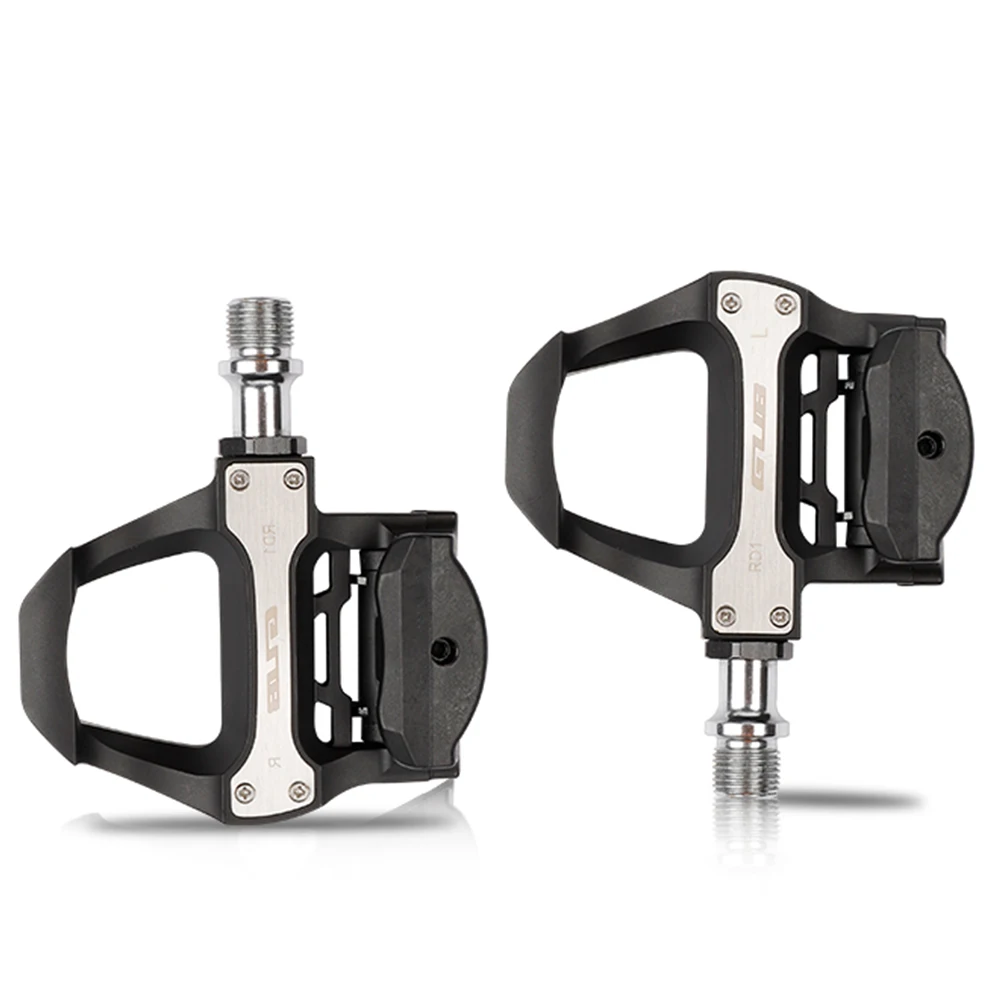

Велосипедные педали RD1 с нейлоновыми подшипниками, Нескользящие, самоблокирующиеся, с клинами, в комплекте, велосипедные аксессуары, черный...