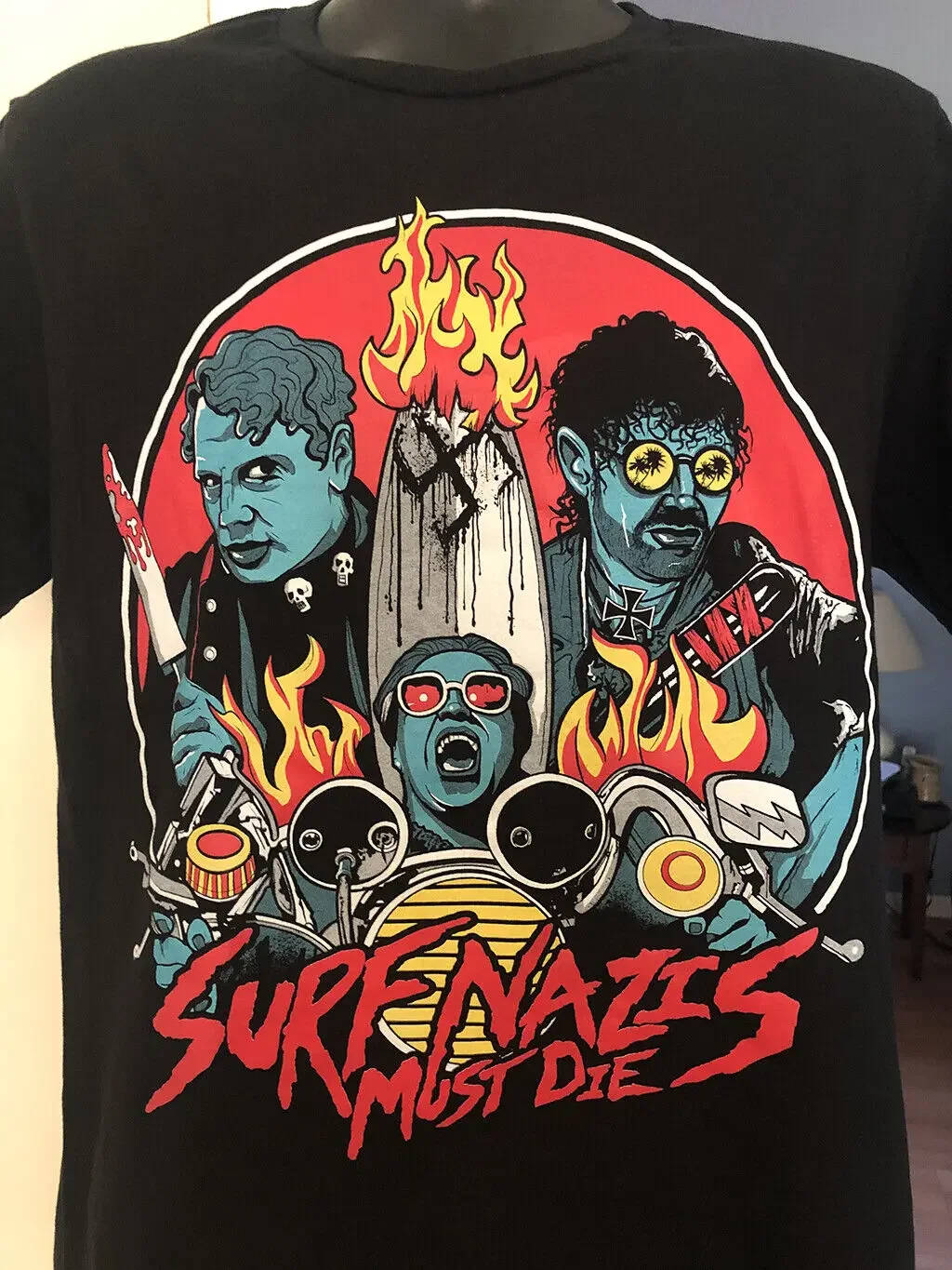 Эксклюзивная футболка с длинным или коротким рукавом для серфинга нацистов