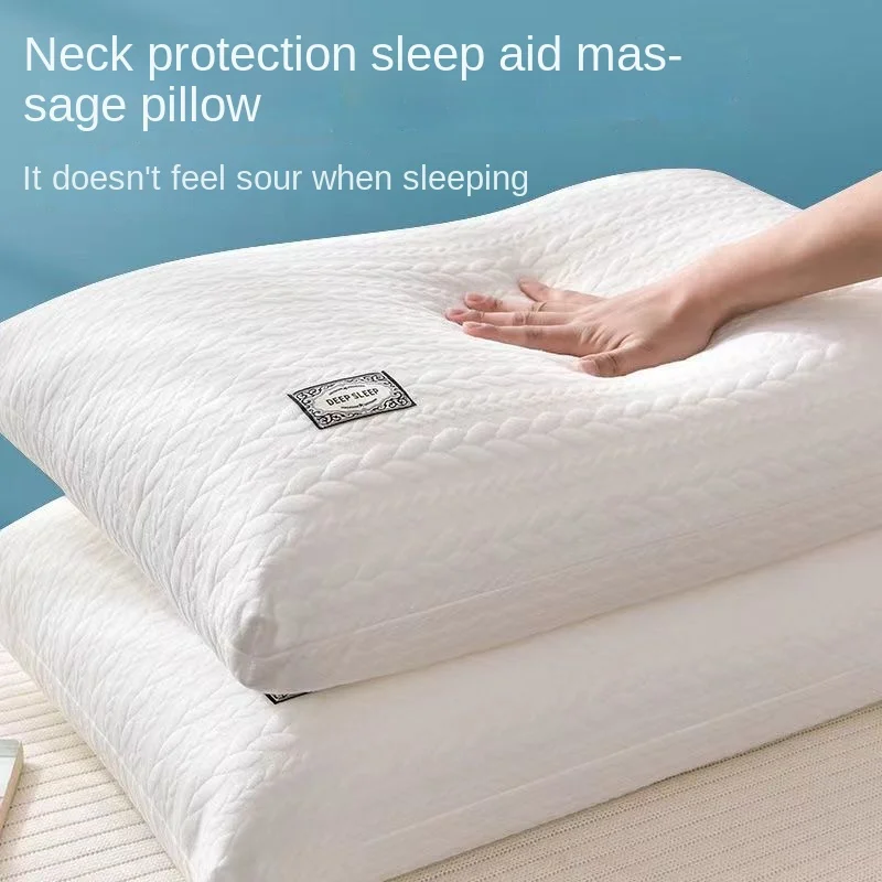 

Pillow core to protect the cervical spine to help sleep pillow men and women dormitory home does not collapse or deform the whol