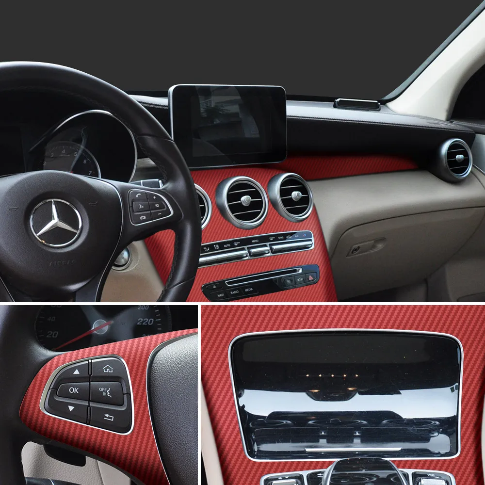 Цветная 3d-наклейка из углеродного волокна рулон пленки обмотка автомобиля