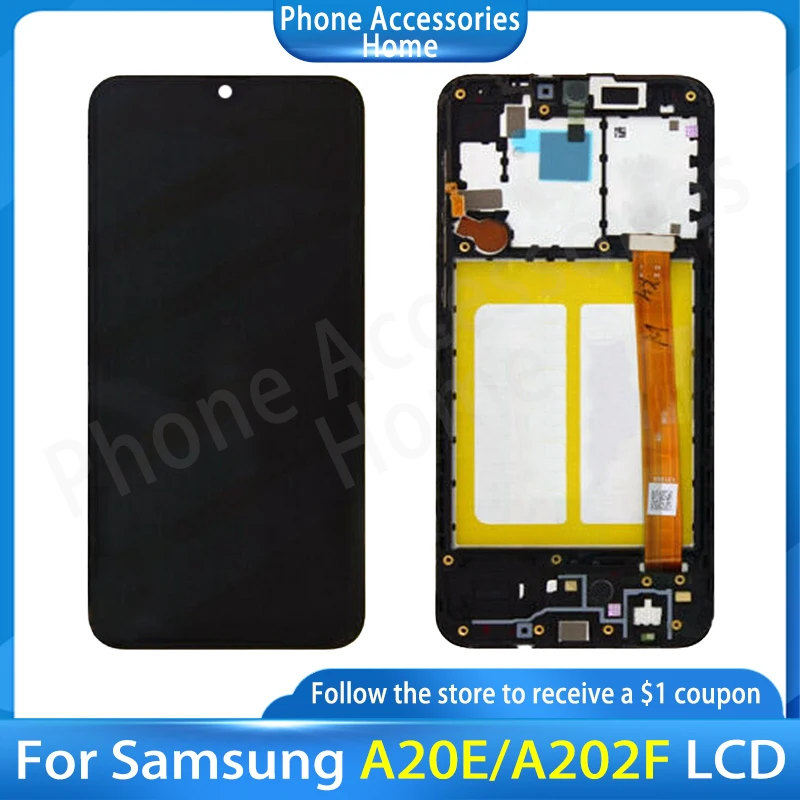

For Samsung Galaxy A20e A202 A202F A202DS Display Touch Screen Digitizer Assembly A202 A202F/DS For SAMSUNG A20e LCD