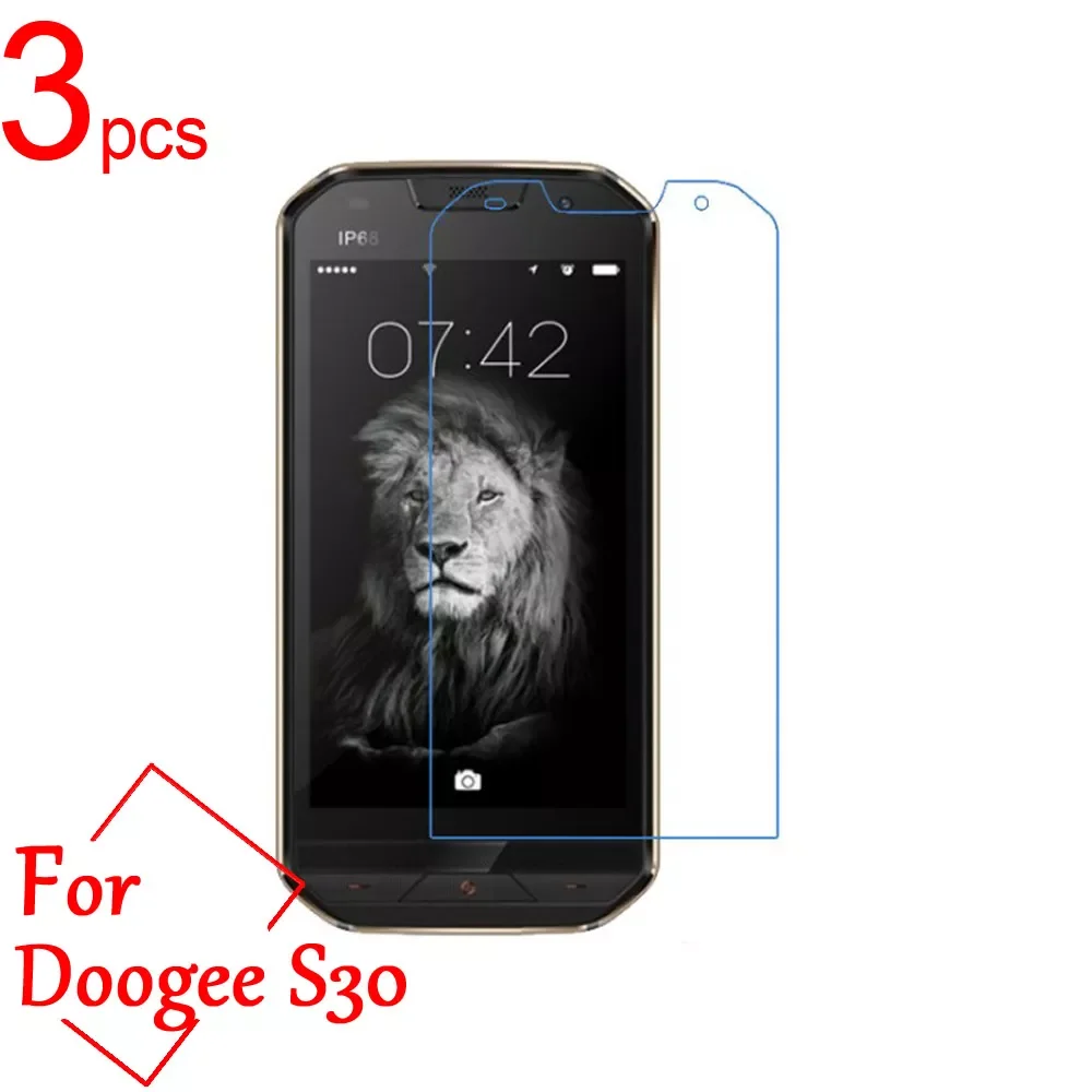 3pcs Ultra Clear/Matte/Nano Anti-Explosion LCD Screen Protector Film Cover for Doogee S60 S30 IP68 Protective Film + Cloth