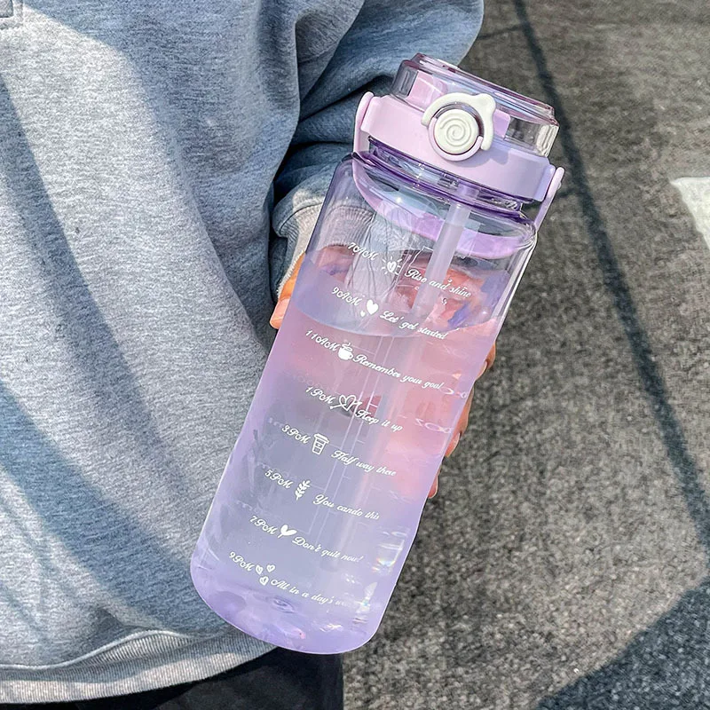 Портативная Пластиковая Бутылка Для Воды С Двойными Стенками Экологически