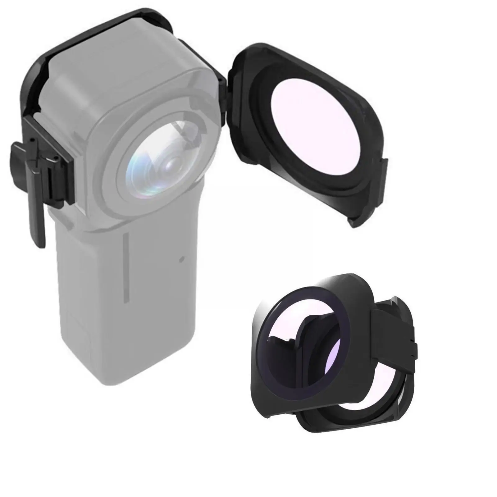 

Новая защелкивающаяся Защита объектива для Insta360 ONE RS 1-дюймовая камера 360 Edition Водонепроницаемая Защитная крышка защита объектива аксессуар...