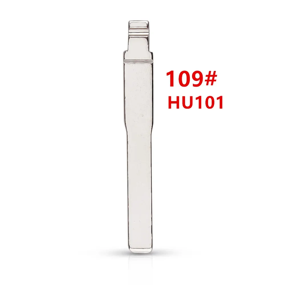

10 шт./лот #109 HU101 пустые металлические необработанные откидные пульты дистанционного управления для пультов дистанционного управления для ключа Ford