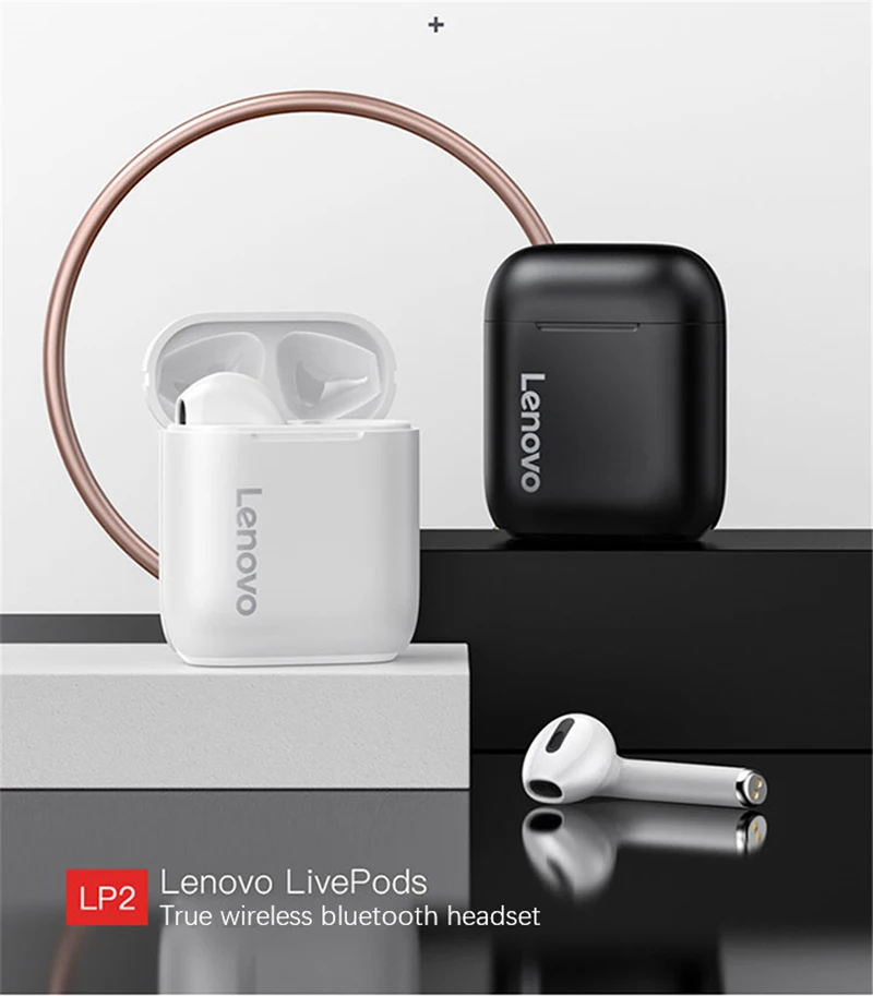 TWS-наушники Lenovo LivePods LP1/LP1S/LP2/LP3/LP3PRO/LP5/LP6/LP7 Bluetooth-наушники спортивная