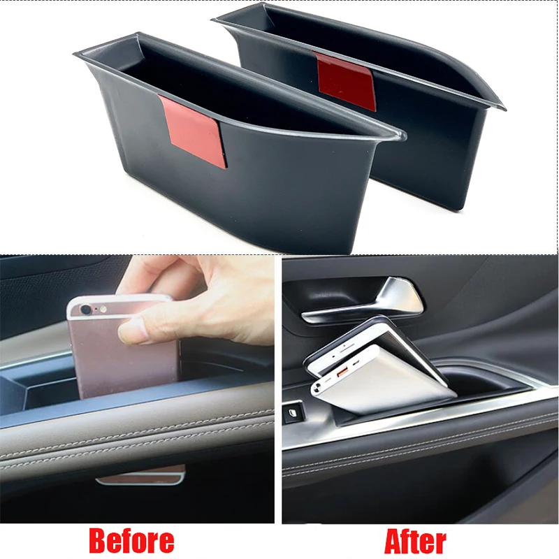 

For Peugeot 3008 3008GT 4008 5008 2016-20 Car Organizer Door Handle Armrest Storage Box Container Holder Tray Auto Accessories