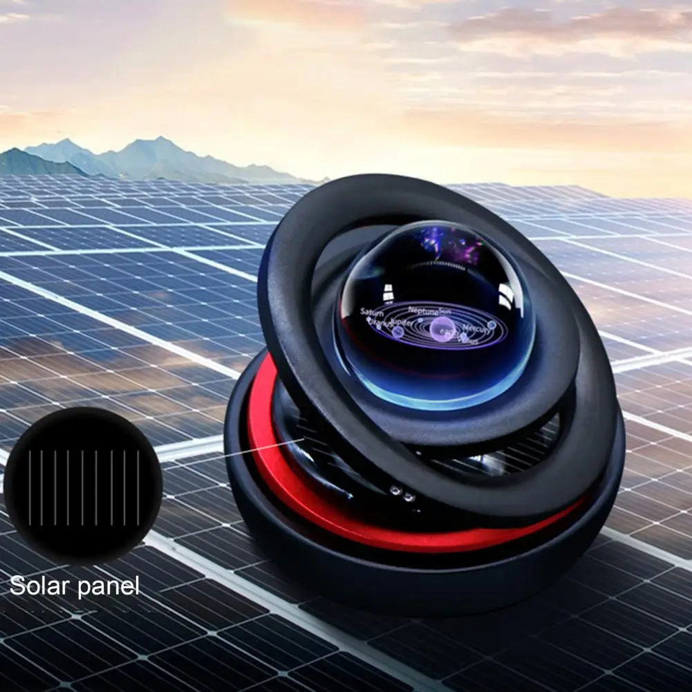 

Car Aromatherapy Multi-purpose Long-lasting Decorative Solar Rotating Planet Car Fragrance Diffuser Ornament For Driver