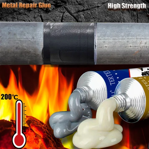 Высокотемпературный клей для ремонта металла, чугунная высокопрочная стандартная термостойкая холодная сварка, промышленные клеевые уплотнители