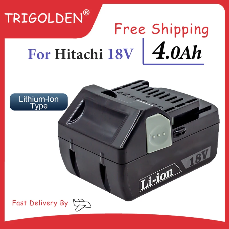 Перезаряжаемая батарея для Hitachi, запасные аккумуляторы 18 в, Ач, для электроинструментов Hitachi BSL1840, DSL18DSAL, BSL1815X Перезаряжаемая батарея для Hitachi, запасные аккумуляторы 18 в, Ач, для электроинструментов Hitachi BSL1840, DSL18DSAL, BSL1815X