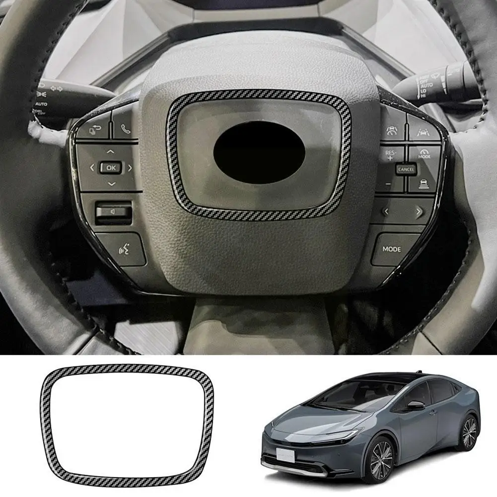 

for Toyota Prius 60 Series 2023 2024 ABS Carbon Fiber Wheel Control Accessories Button Steering Styling Car Trim Frame Cove G9X8