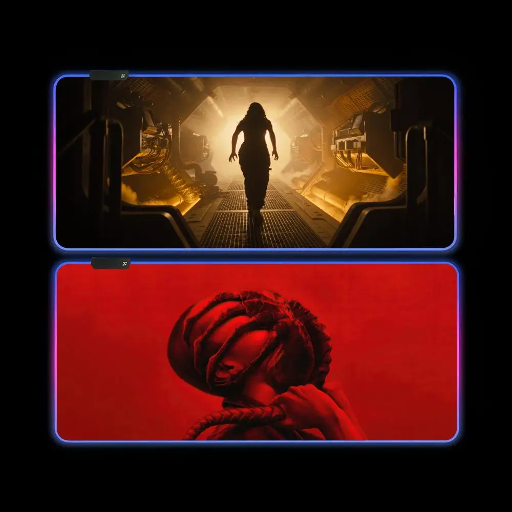Alien Romulus MINISO коврик для мыши киберспортивные игроки светодиодный RGB чехол