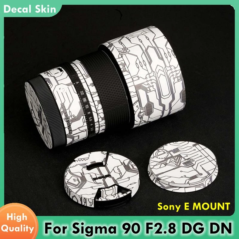 

Decal Skin For Sigma 90mm F2.8 DG DN Vinyl Wrap Film Camera Body Protective Sticker Coat 90/2.8 90 2.8 ( For Sony E Mount)