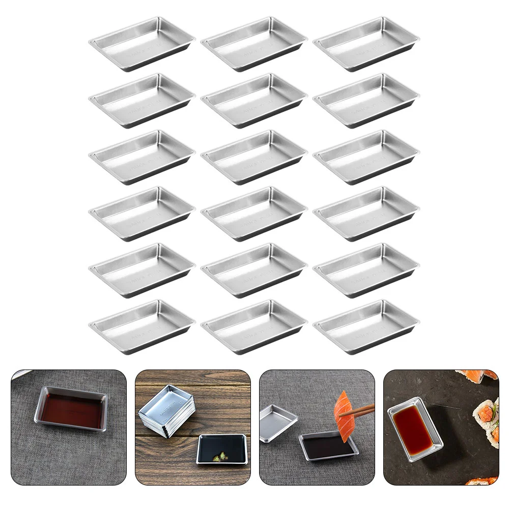 

100pcs Sauce Tray Soy Sauce Container Disposable Sauce Dishes BBQ Seasoning Plate