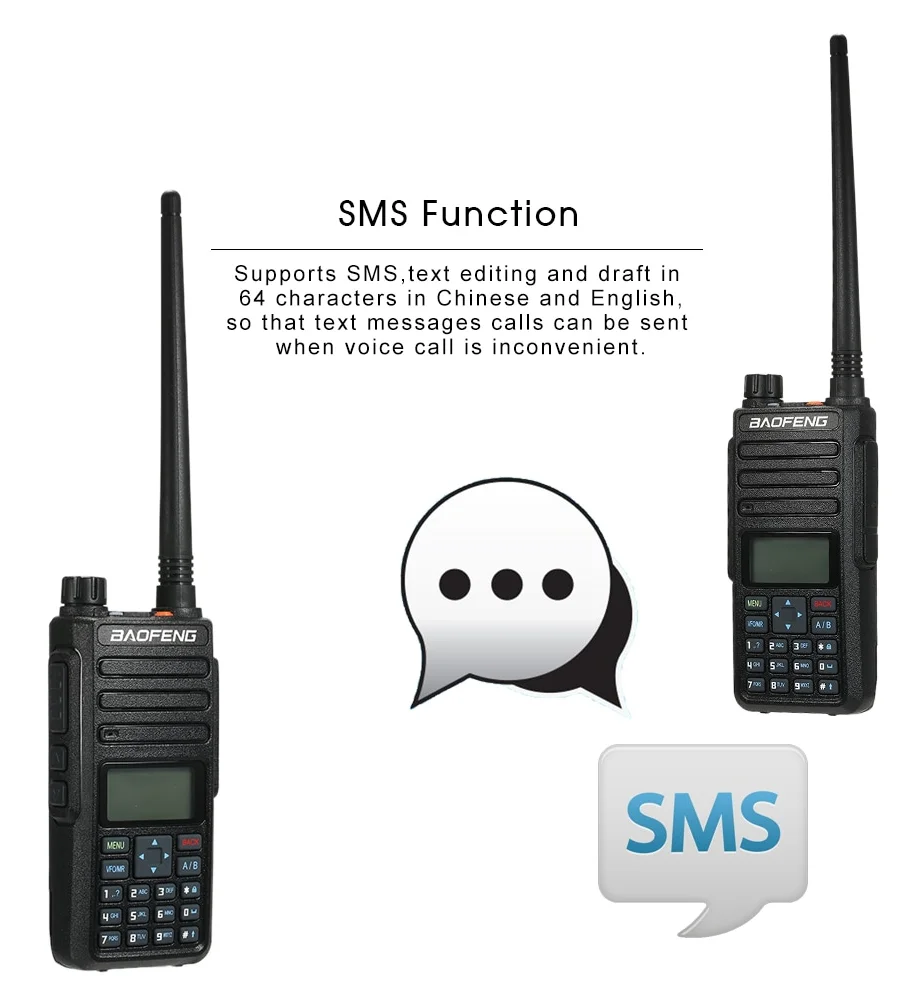 2022 new Baofeng DMR 5W high power dual frequency radio for Baofeng DR-1801UV digital radio two-way walkie-talkie