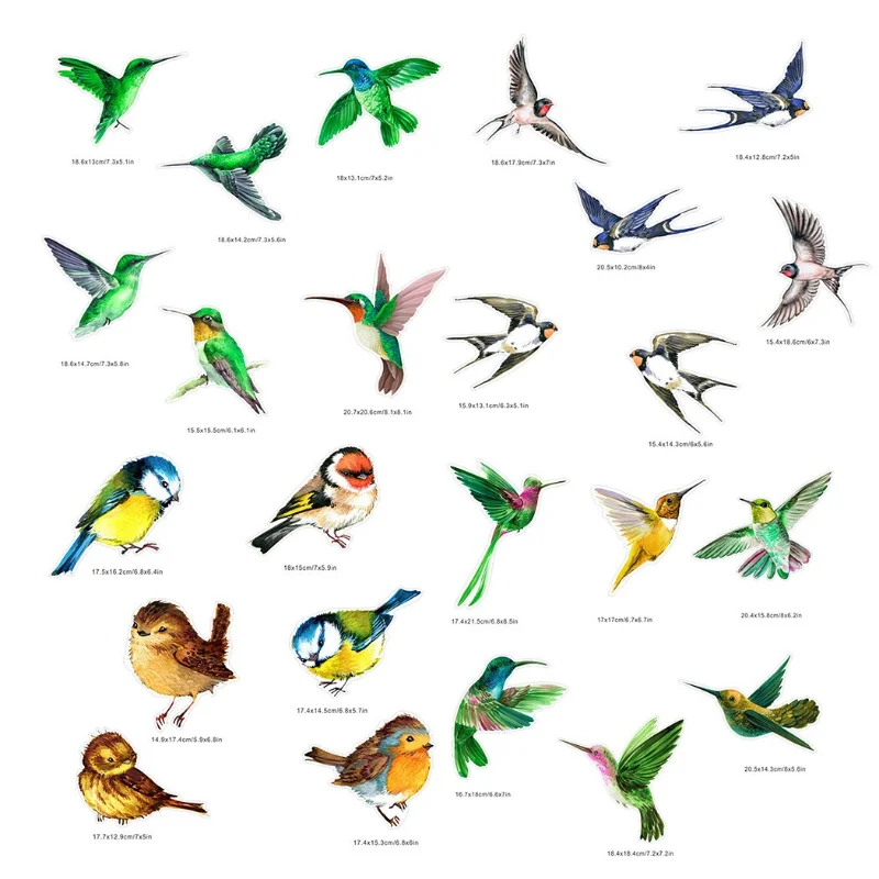 

Bird Anti-collision Warning Sticker Wallpaper 3D Static Sticker Glass Sticker Glue-free PVC Film Window Film Accessory