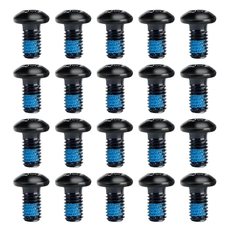 

20 Pcs Road Bike Disc Brake Rotor Bolts Stainless Steel Bicycles Rotor Screws