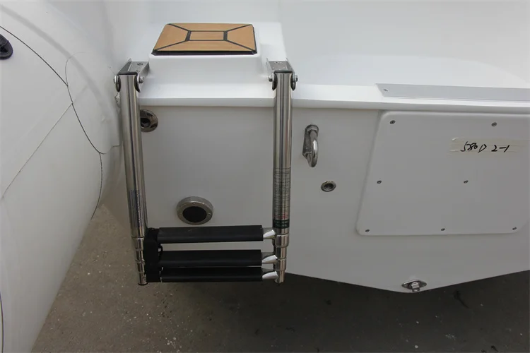 19-футовая лодка RIB из стекловолокна RIB580C Мотор Orca/Hypalon/ПВХ Надувная с жестким