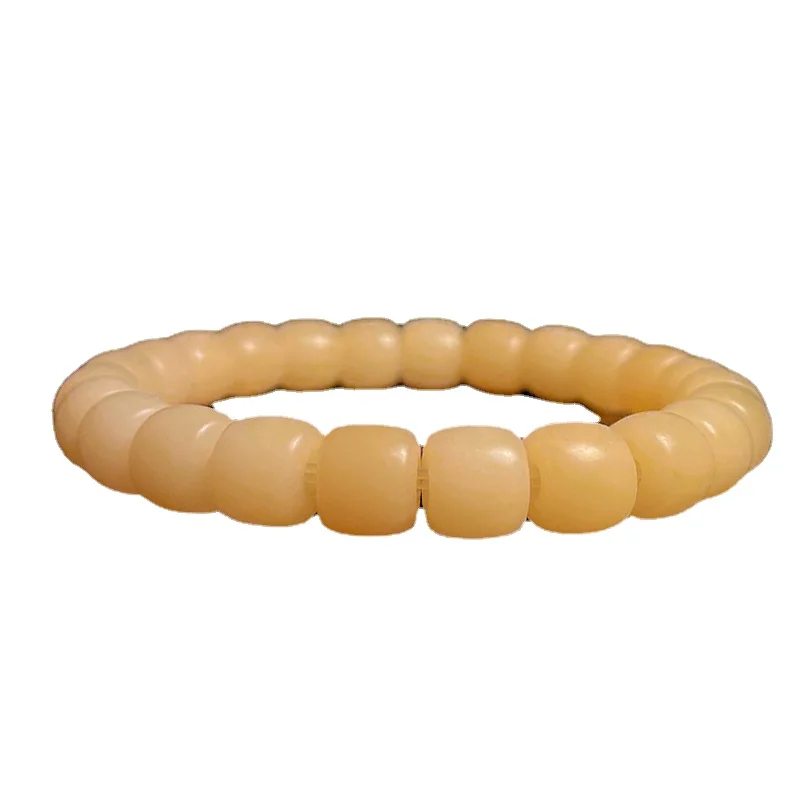 

High Density Natural Camel Bone Old Type Barrel Beads Beads Camel Bone Bracelet Cold Door Crafts Bracelets for Men and Women