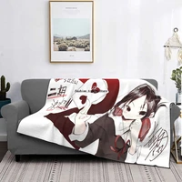 kaguya sama love is war blankets flannel textile decor manga breathable soft throw blankets for home office bedding throws