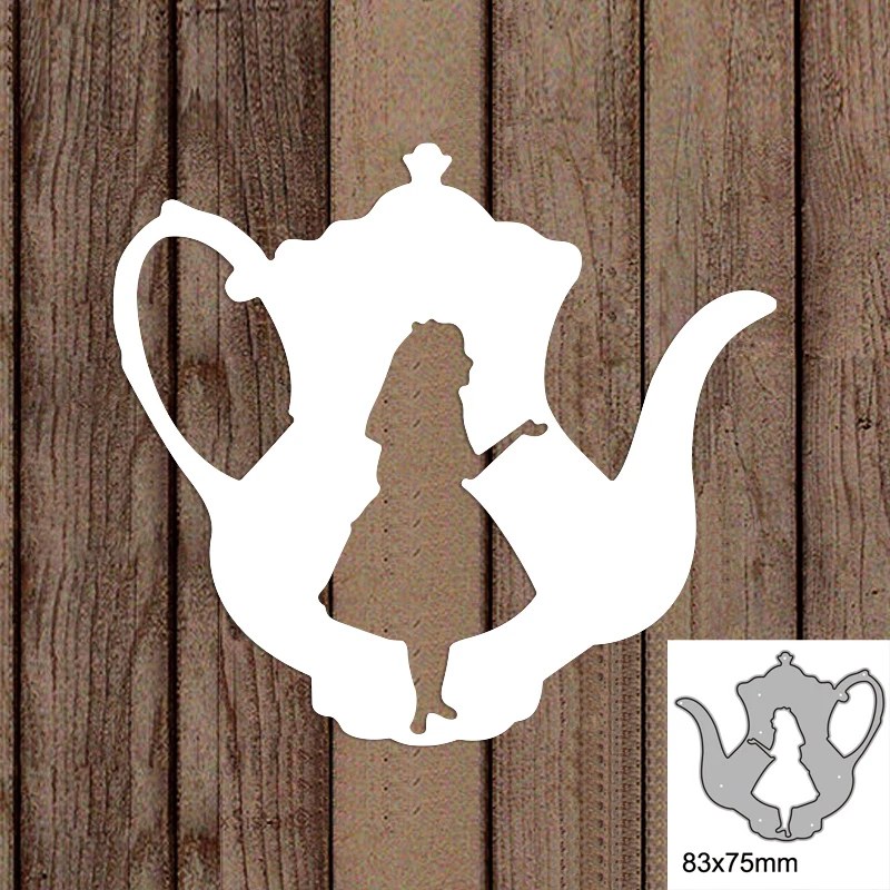 

Красивая девушка на чайник металлические высекальные штампы для «сделай сам» Скрапбукинг высечка бумажные карты тиснение декоративное ремесло высечка 2022 Новинка