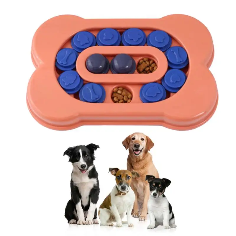 

Dog Puzzles Pet Puzzle Toys Food Puzzle Feed Food Storage Hole Design Slow Down Eating And Brain Training For Dog Puppy Labrador