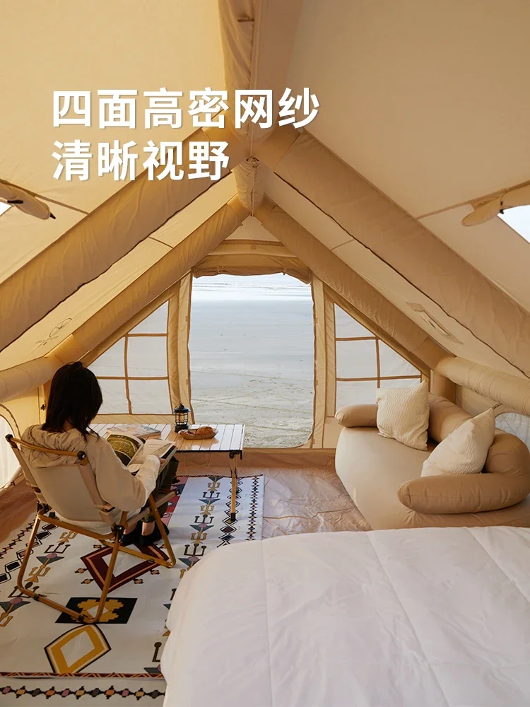 Утолщенная надувная палатка из Хлопка Оксфорд для использования на открытом