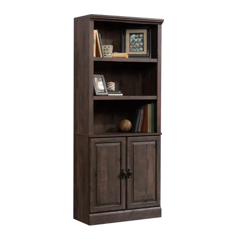 

Better Homes & Gardens 71" Crossmill 3 Shelf Bookcase with Doors, Heritage Walnut Finish