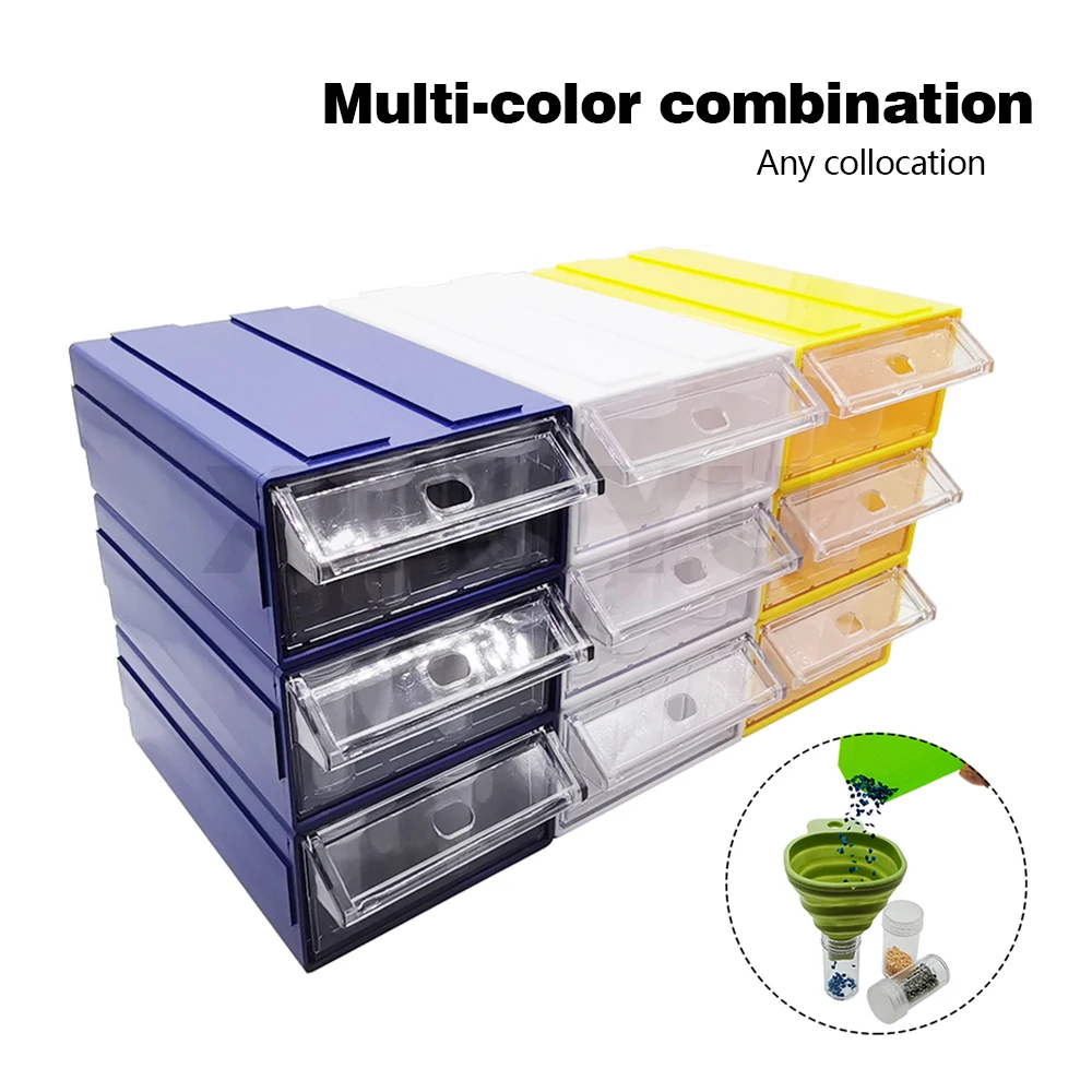 

Алмазная живопись, искусственная коробка для хранения, аксессуары для ювелирных изделий, коробка для бусин, квадратная Круглая Решетка, многофункциональная коробка для хранения