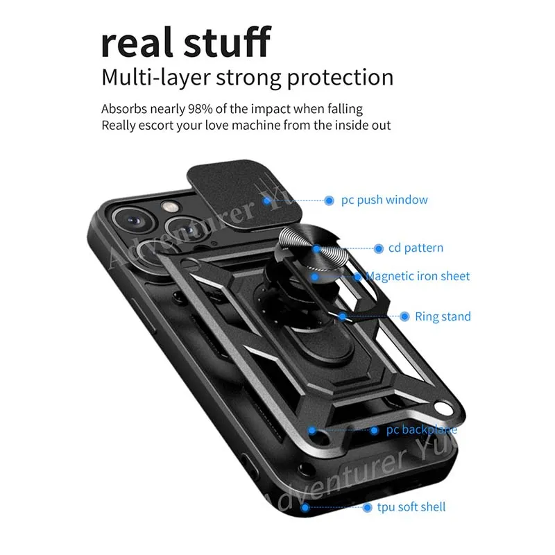 Противоударный чехол для iPhone 14 13 12 11 Pro Max Armor мобильного телефона защита камеры