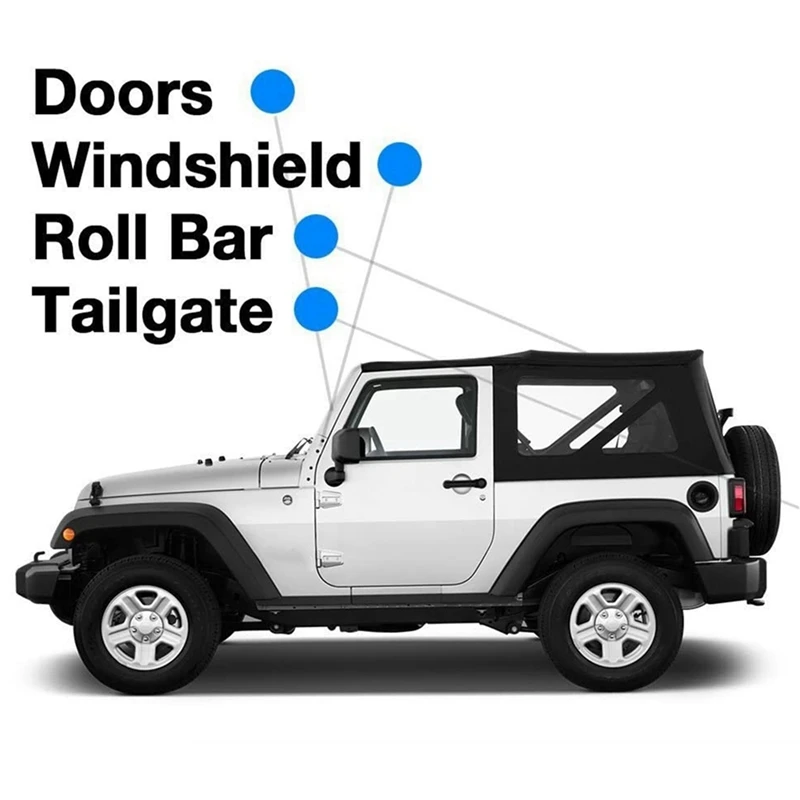 Винты Torx для Jeep Wrangler CJ YJ LJ TJ 1976-2006 сменные болты дверей лобового стекла рулонной