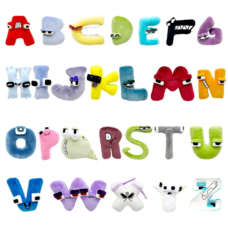 

26Pcs Alphabet Lore Plush Toys Cute Plush Toys Set Animal Plushie Education Doll For Kids And Adults Birthday Party Gift