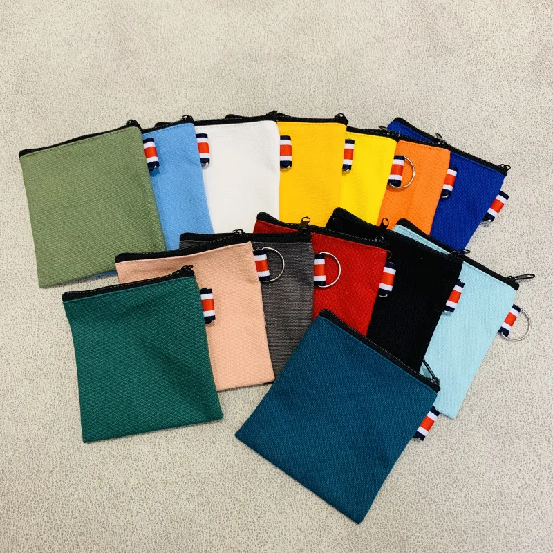 2023 DIY solid color zipper coin purse woman cartoon zipper wallet mini multifunctional toy storage bag gift Travel Small Purse