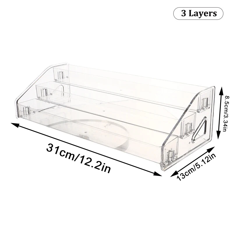 

Прозрачный органайзер для косметики WHISM 3-7 ярусов