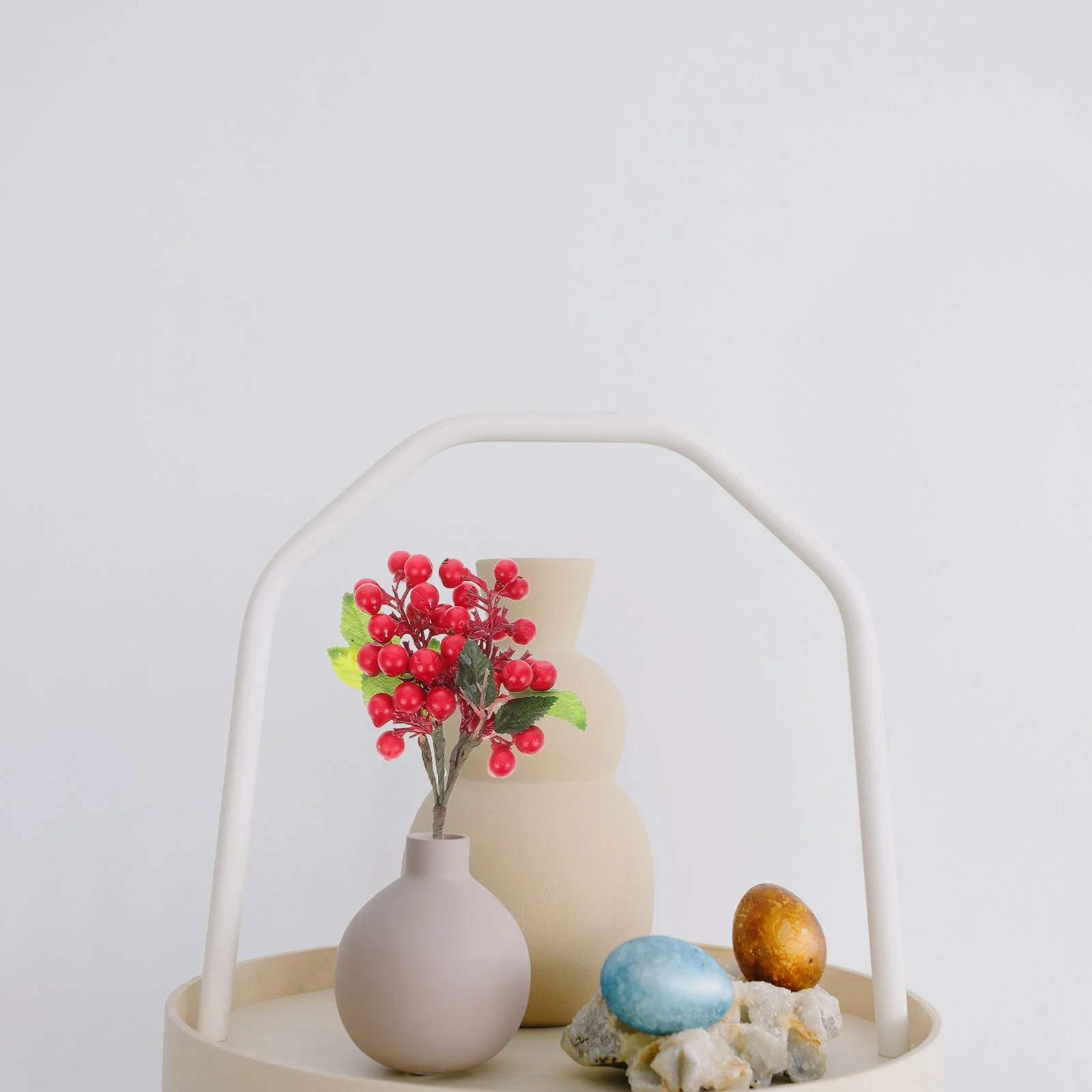 

Berry Christmas Berriesxmas Fake Craft Wreath Red Stem Picks Faux Diy Holly Making Crafts Pickstems Artificial Tree