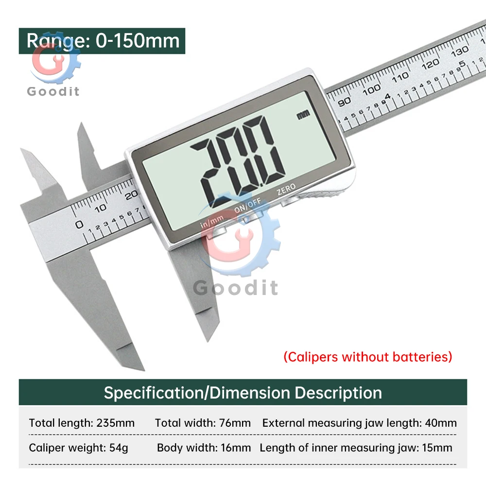 

Aideepen Электронный штангенциркуль 150 мм