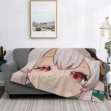 Klee Genshin Impact Throw Blanket 3D printed sofa bedroom decorative blanket children adult Christmas gift (1)