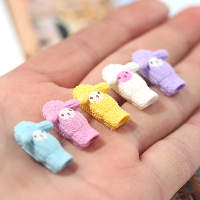 

10/30/50/100 шт. новые полимерные смешанные мини Мультяшные шерстяные перчатки плоская спина, Кабошон Скрапбукинг Kawaii DIY украшения Аксессуары