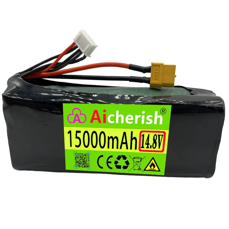 

Rechargeable 18650 Li-Ion Battery 14.8V 15Ah High Capacity UAV 4S3P 16.8V For Various RC Airplane Quadrotor Etc XH2.54-5P XT60