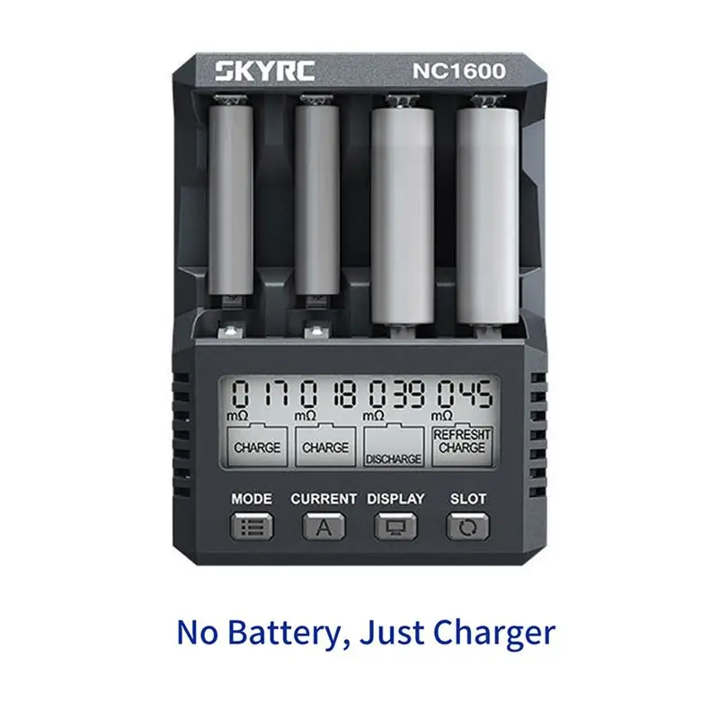 Фото 4X SKYRC NC1600 Аккумуляторы AA/AAA NiMH/NiCR с анализатором, портативное устройство №2