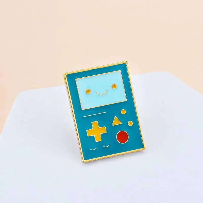 

Adventure Bmo Time Metal Enamel Pin Badge Fantastic Cute Cartoon the Same Jewelry for Tv Fans Friends Christmas Gift