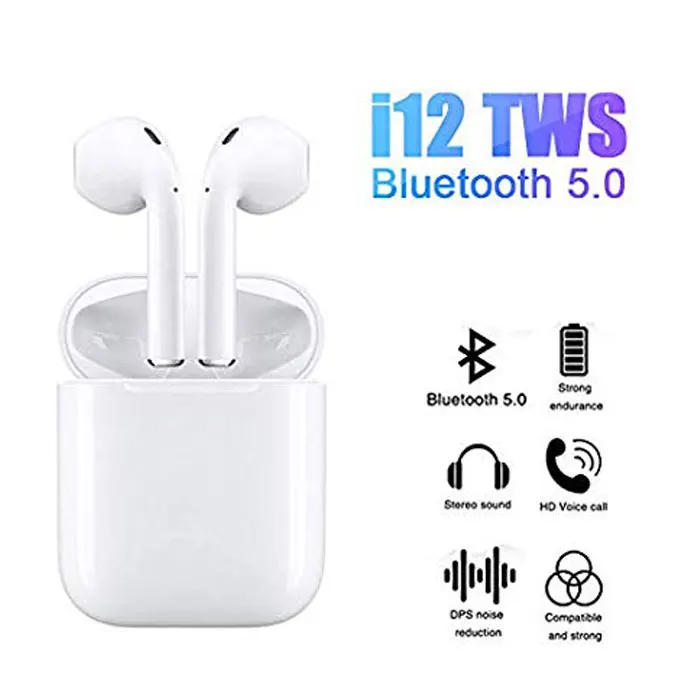 

Беспроводная Bluetooth-гарнитура İ12 Tws, эргономичный дизайн, практичные товары