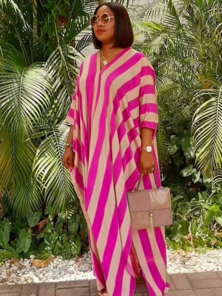 

Африканское платье для женщин, Boubou, Африканское женское платье с принтом Дашики, Одежда большого размера с рукавом «летучая мышь», платья Ан...